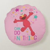 Elmo | Ik kan alles doen Rond Kussen (Achterkant)