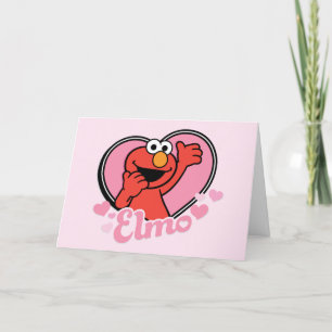 Elmo in Hart Valentijnsdag Feestdagen Kaart