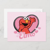 Elmo in Heart Valentijn Briefkaart (Voorkant / Achterkant)