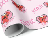 Elmo in Heart Valentijn Cadeaupapier (Rol Hoek)
