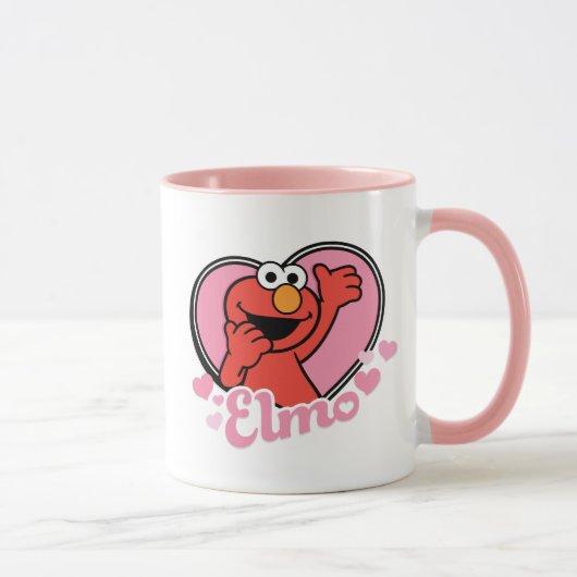 Elmo in Heart Valentijn Mok (Rechts)