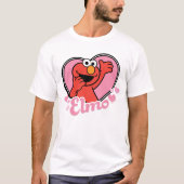Elmo in Heart Valentijn T-shirt (Voorkant)