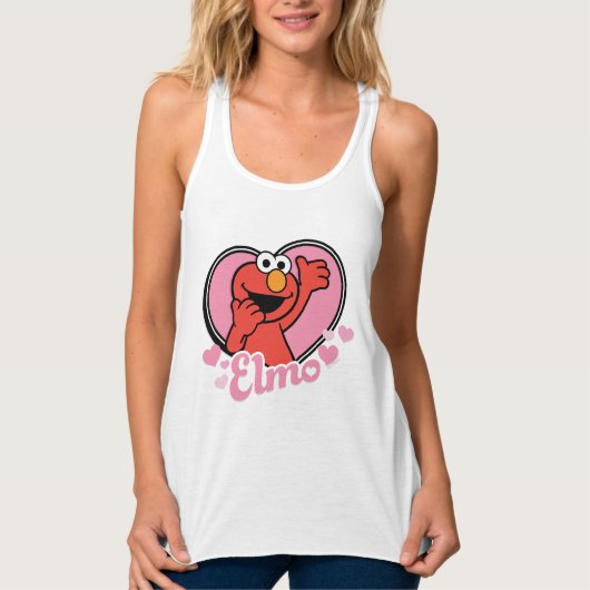 Elmo in Heart Valentijn Tanktop (Voorkant)