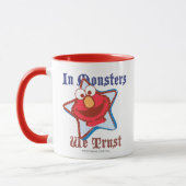 Elmo - in Monsters vertrouwen we Mok (Links)