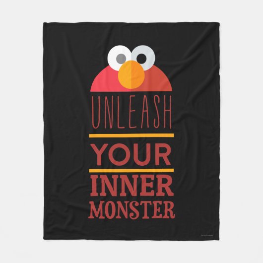 Elmo Inner Monster Fleece Deken (Voorkant)