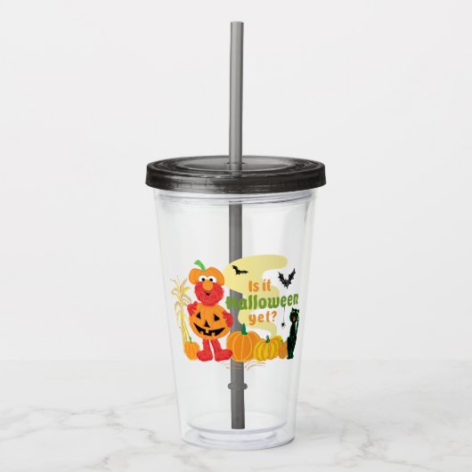 Elmo | Is het nog Halloween? Acryl Drinkbeker (Voorkant)