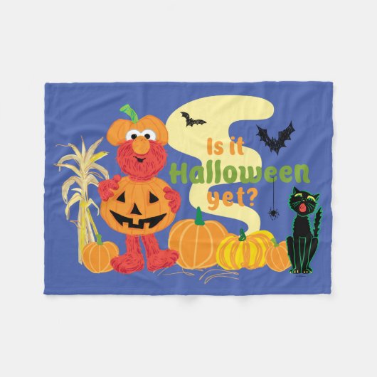 Elmo | Is het nog Halloween? Fleece Deken (Voorkant (Horizontaal))