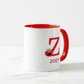 Elmo Jouw naam toevoegen & Monogram Z Mok (Voorkant rechts)