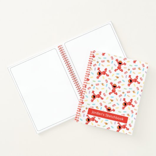 Elmo-kleurpotloodpatroon tekenen notitieboek (Binnen)