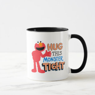 Elmo   Knuffel dit monster stevig Mok