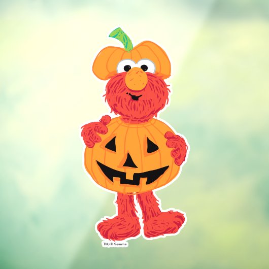 Elmo | Kute als pompoen Raamsticker (Vel 3)