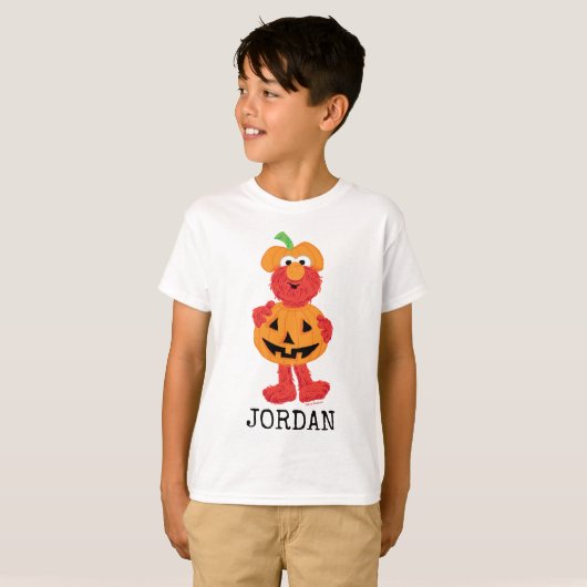 Elmo | Kute als pompoen T-shirt (Voorkant volledig)