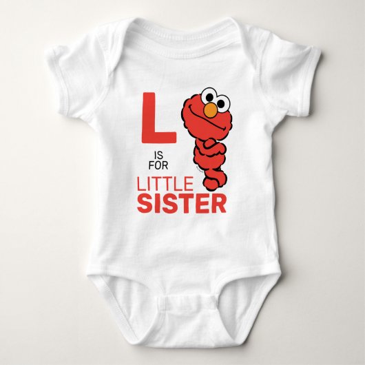 Elmo | L is voor Kleine Zuster Romper (Voorkant)