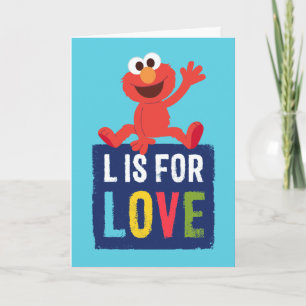 Elmo   L is voor Liefde Kaart