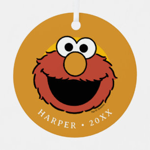Elmo Lachend Gezicht Metalen Ornament