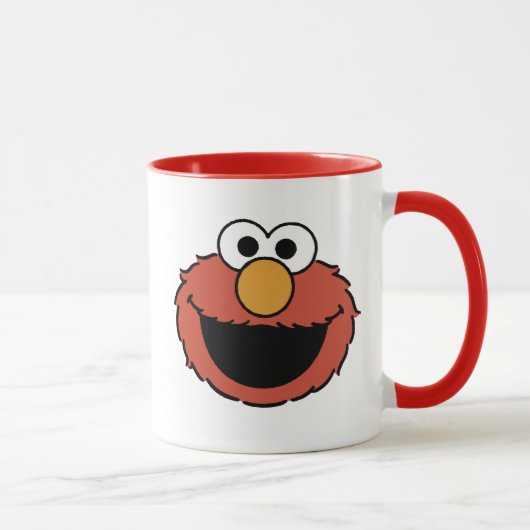 Elmo Lachend Gezicht Mok (Rechts)