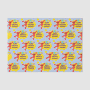 Elmo met partijballonpatroon tissuepapier