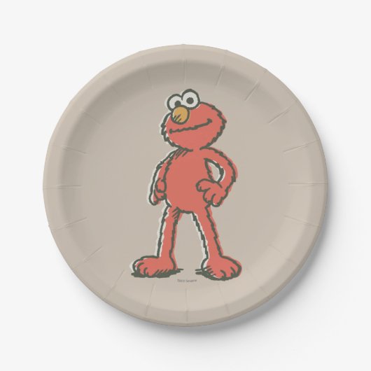 Elmo  papieren bordje (Voorkant)