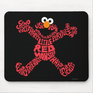 Elmo patroon vullen muismat