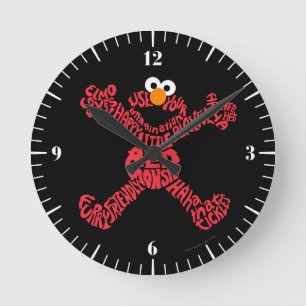 Elmo Pattern Fill Ronde Klok