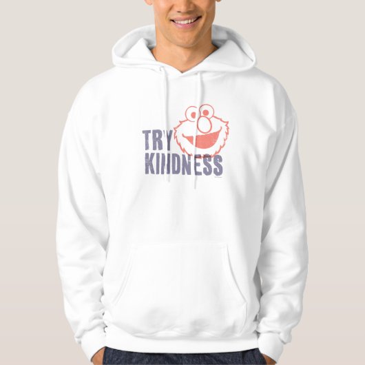 Elmo | Probeer vriendelijkheid Hoodie (Voorkant)
