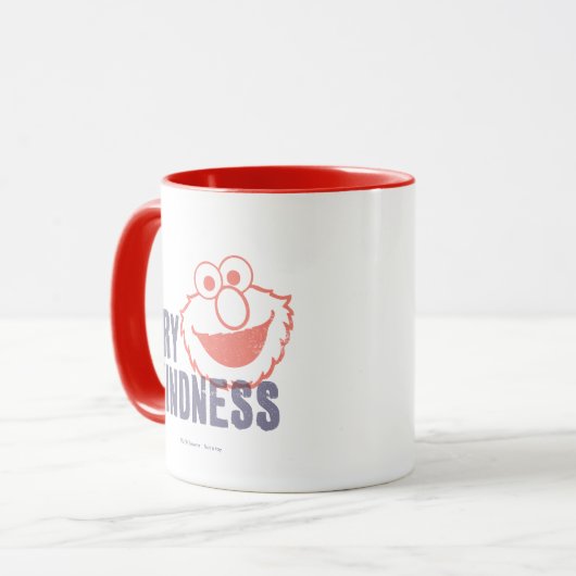 Elmo | Probeer vriendelijkheid Mok (Voorkant links)