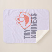 Elmo | Probeer vriendelijkheid Sherpa Deken (Voorkant (horizontaal))