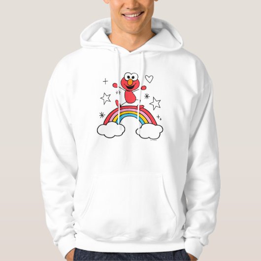 Elmo Rainbow Doodley Graphic Hoodie (Voorkant)