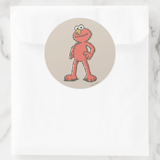 Elmo ronde sticker (Tas)