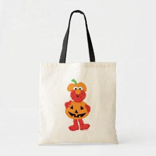 Elmo Schattig als een pompoen Tote Bag