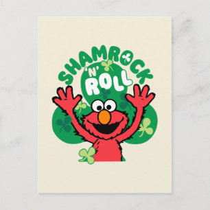 Elmo Shamrock 'n' Roll Briefkaart