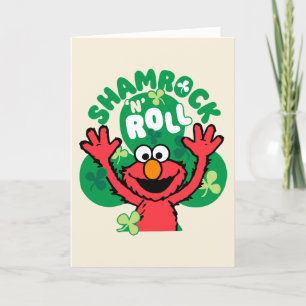 Elmo Shamrock 'n' Roll Feestdagen Kaart