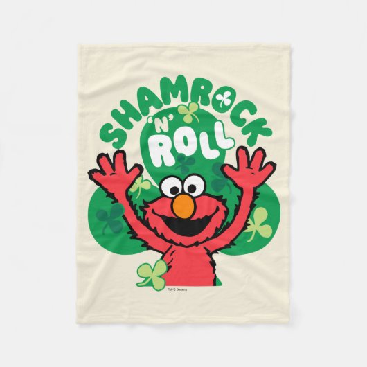 Elmo | Shamrock 'n' Roll Fleece Deken (Voorkant)