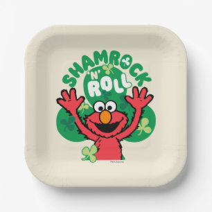 Elmo Shamrock 'n' Roll Papieren Bordje