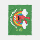 Elmo | Shamrock 'n' Roll Rainbow Fleece Deken (Voorkant)