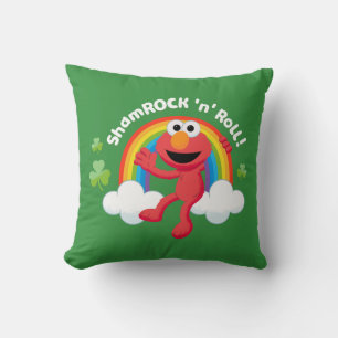 Elmo Shamrock 'n' Roll Rainbow Kussen