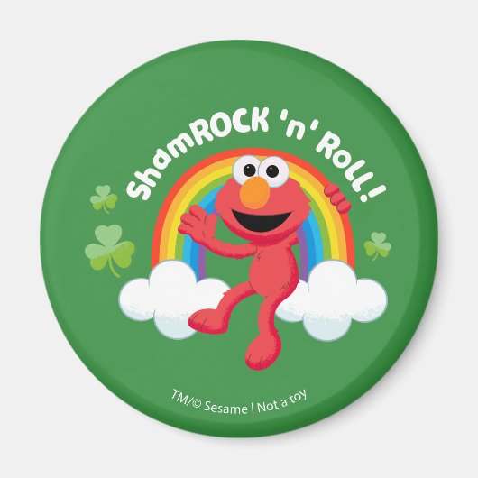 Elmo | Shamrock 'n' Roll Rainbow Magneet (Voorkant)