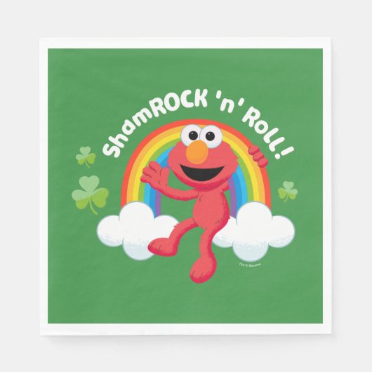 Elmo | Shamrock 'n' Roll Rainbow Servet (Voorkant)