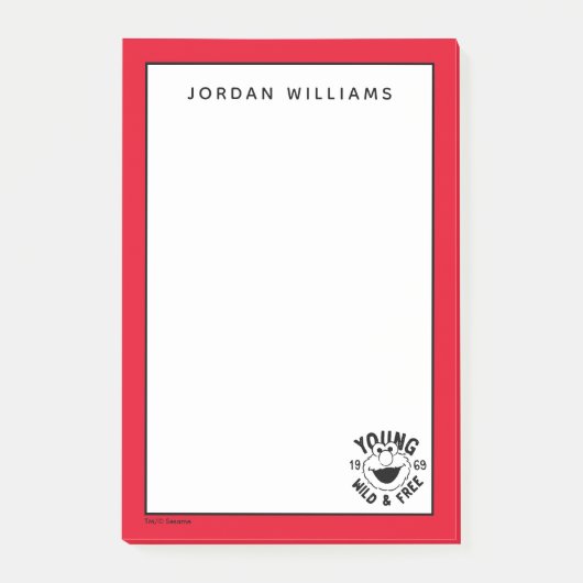 Elmo Skate Logo - Young, Wild & Free 1969 Post-it® Notes (Voorkant)