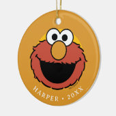 Elmo Smiling Face Keramisch Ornament (Links)