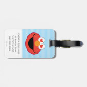 Elmo Smiling Face met Heart-Shaped Eyes Bagagelabel (Achterkant horizontaal)