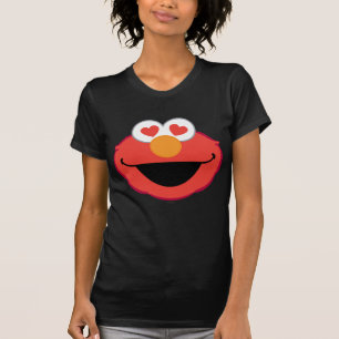 Elmo Smiling Face met Heart-Shaped Eyes T-shirt