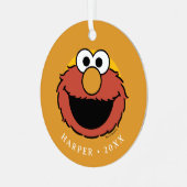 Elmo Smiling Face Metalen Ornament (Voorkant links)