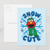 Elmo Snow Schattige Briefkaart (Voorkant / Achterkant)