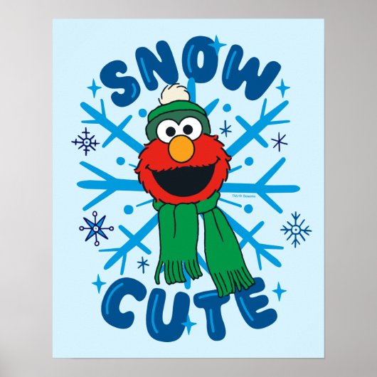 Elmo Snow Schattige Poster (Voorkant)
