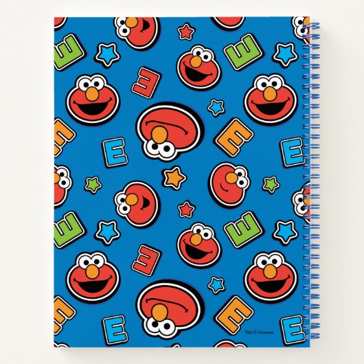 Elmo Sticker Pattern Notitieboek (Achterkant)