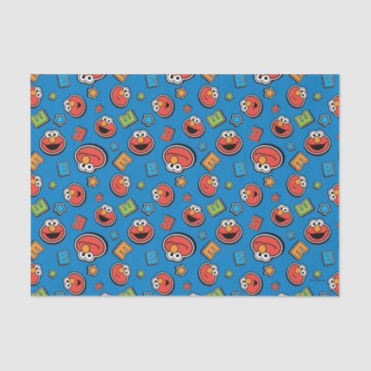 Elmo Sticker Pattern Tissuepapier (Voorkant)