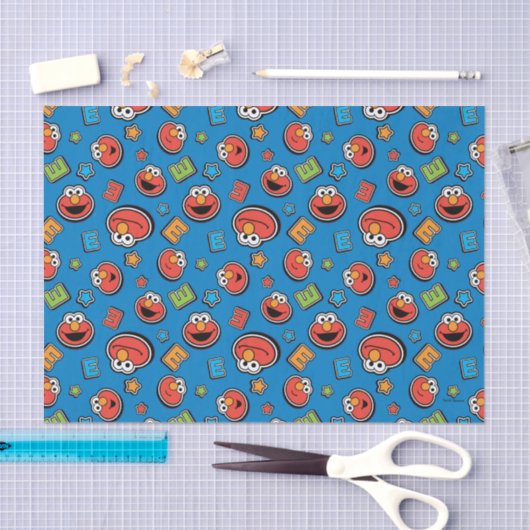Elmo Sticker Pattern Tissuepapier (Craft)