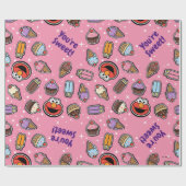 Elmo Sweet Treat Sticker Pattern Cadeaupapier (Vlak)