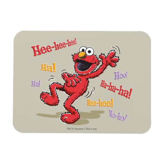 Elmo uit het verleden Hahaha! Magneet (Horizontaal)